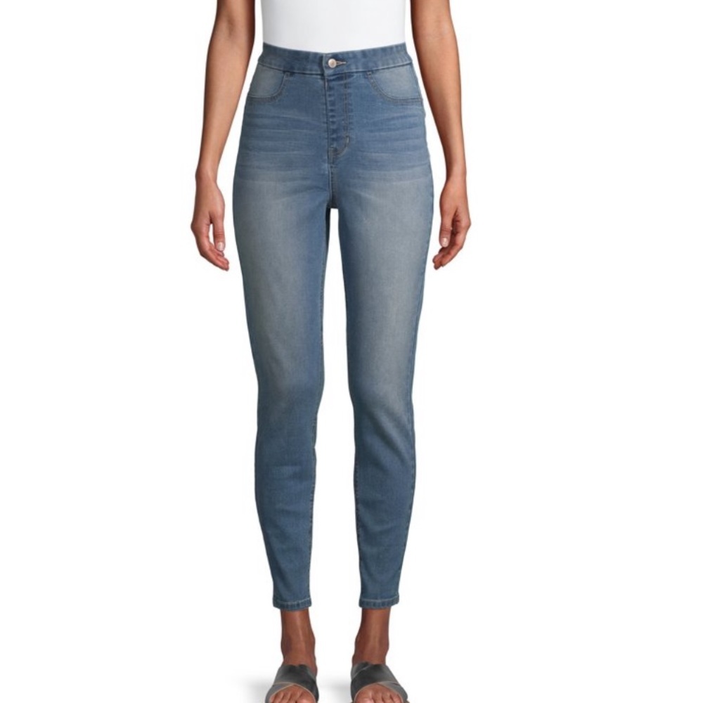 No Boundaries Juniors' Curvy Super High Rise Pull On Leggings Sz XL (15-17)